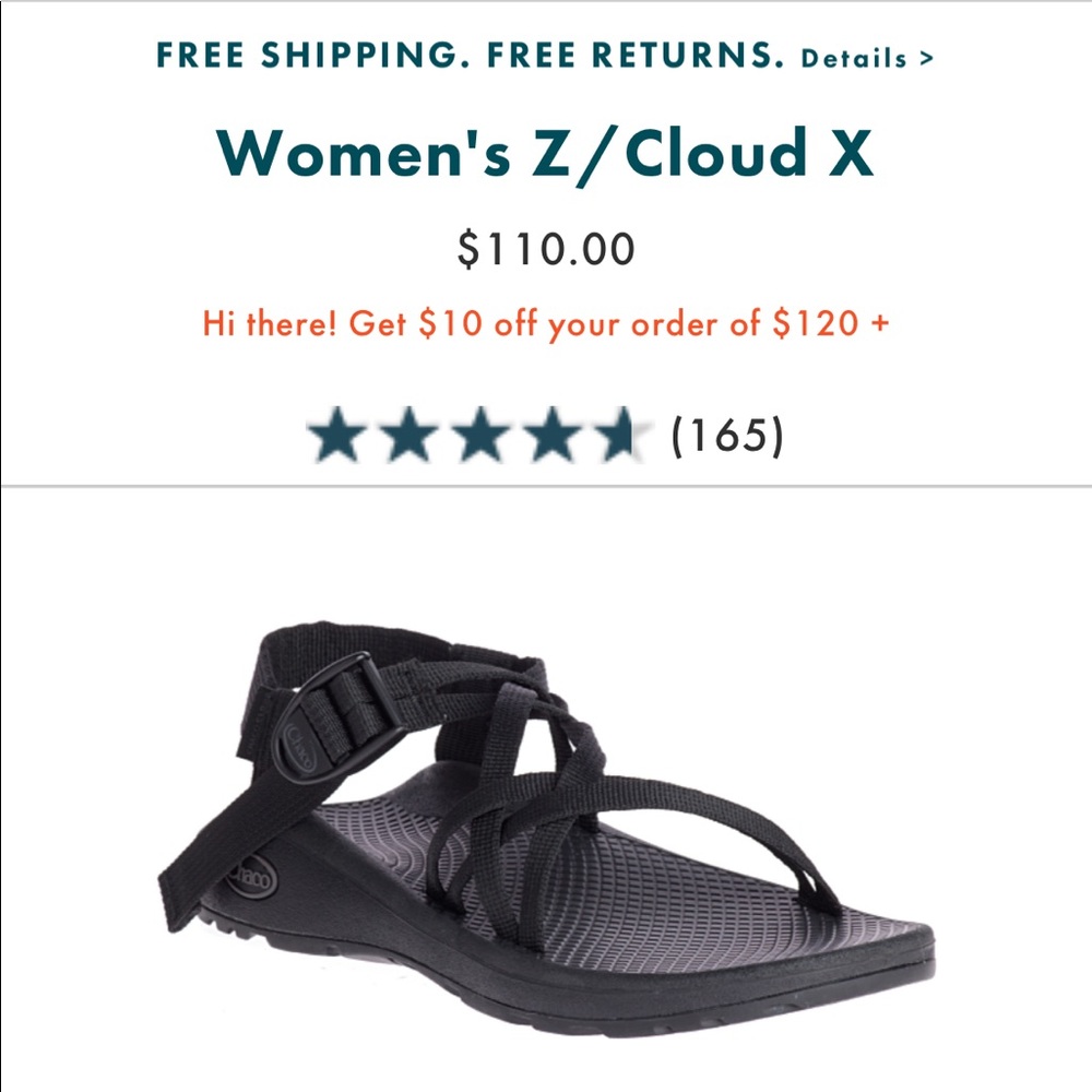 Chaco ZX/2 VIBRAM Unaweep Black Toe Loop Sandals